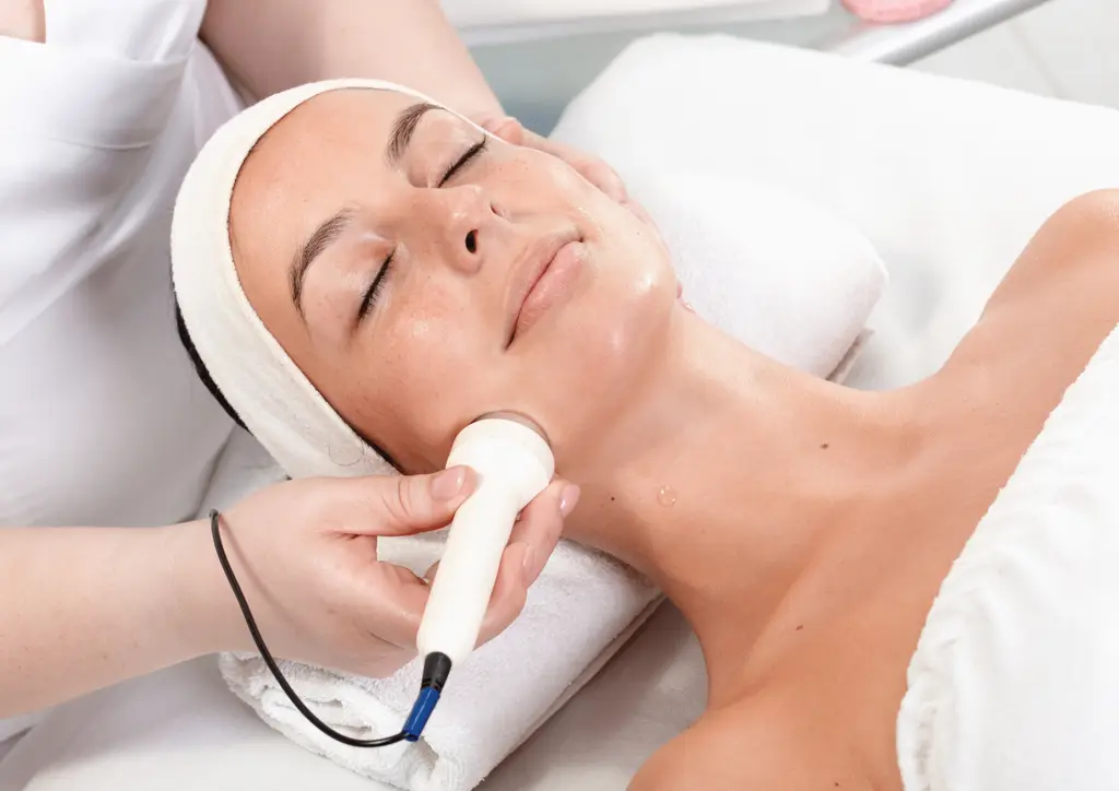 Radiofrequency facial treatment at Inga's Secrets Aesthetics Northampton